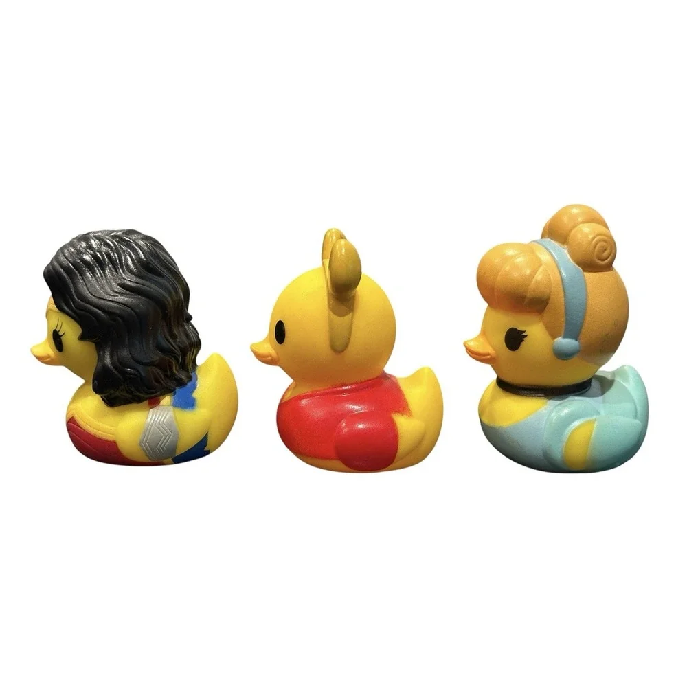 Lot‎ Of 5 Disney Duckz Jazwares Princess Cinderella Mermaid Wonder Woman Jasmine